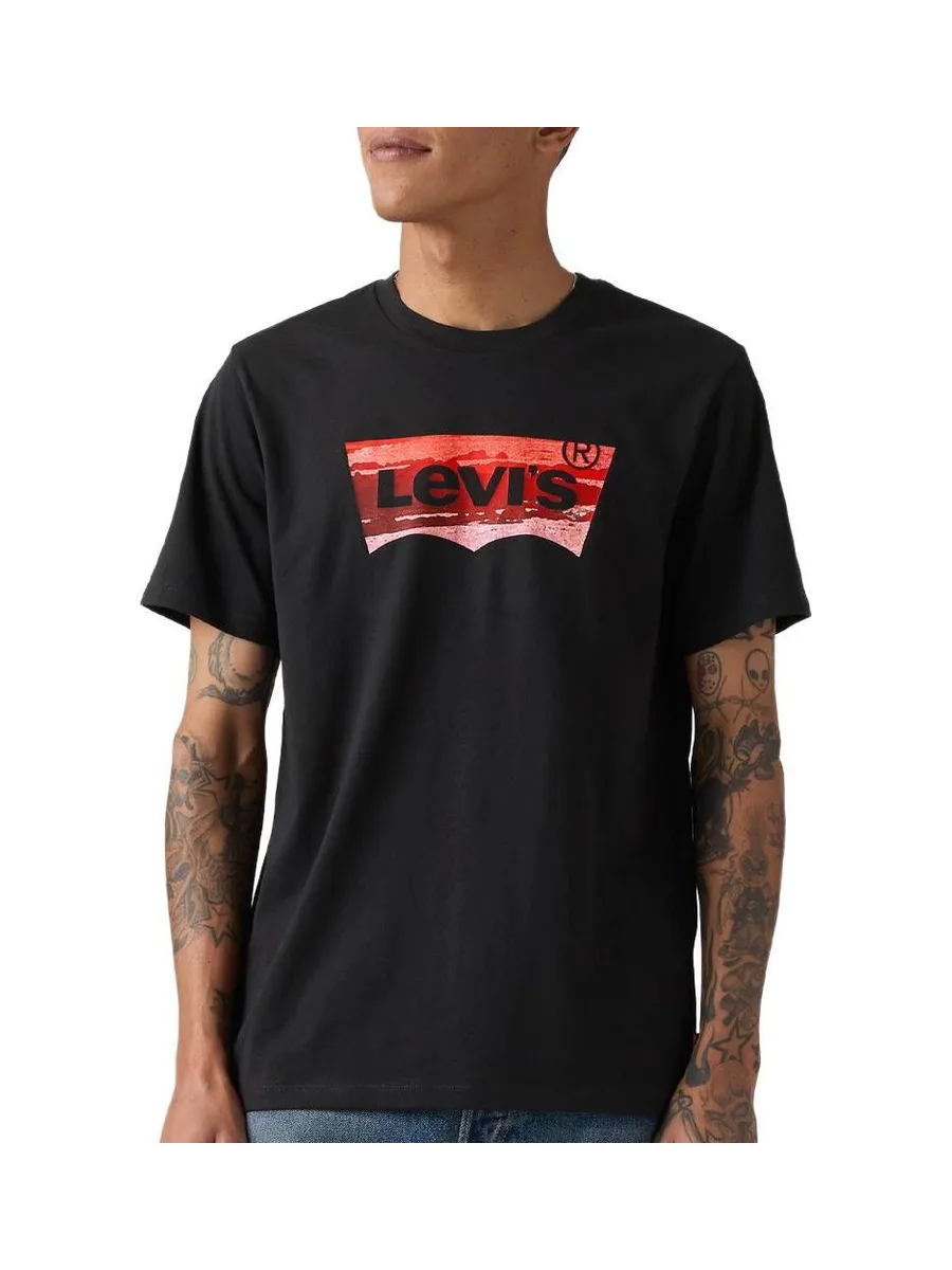 T-shirt Noir/Rouge Homme Levi's Tees 22491 2
