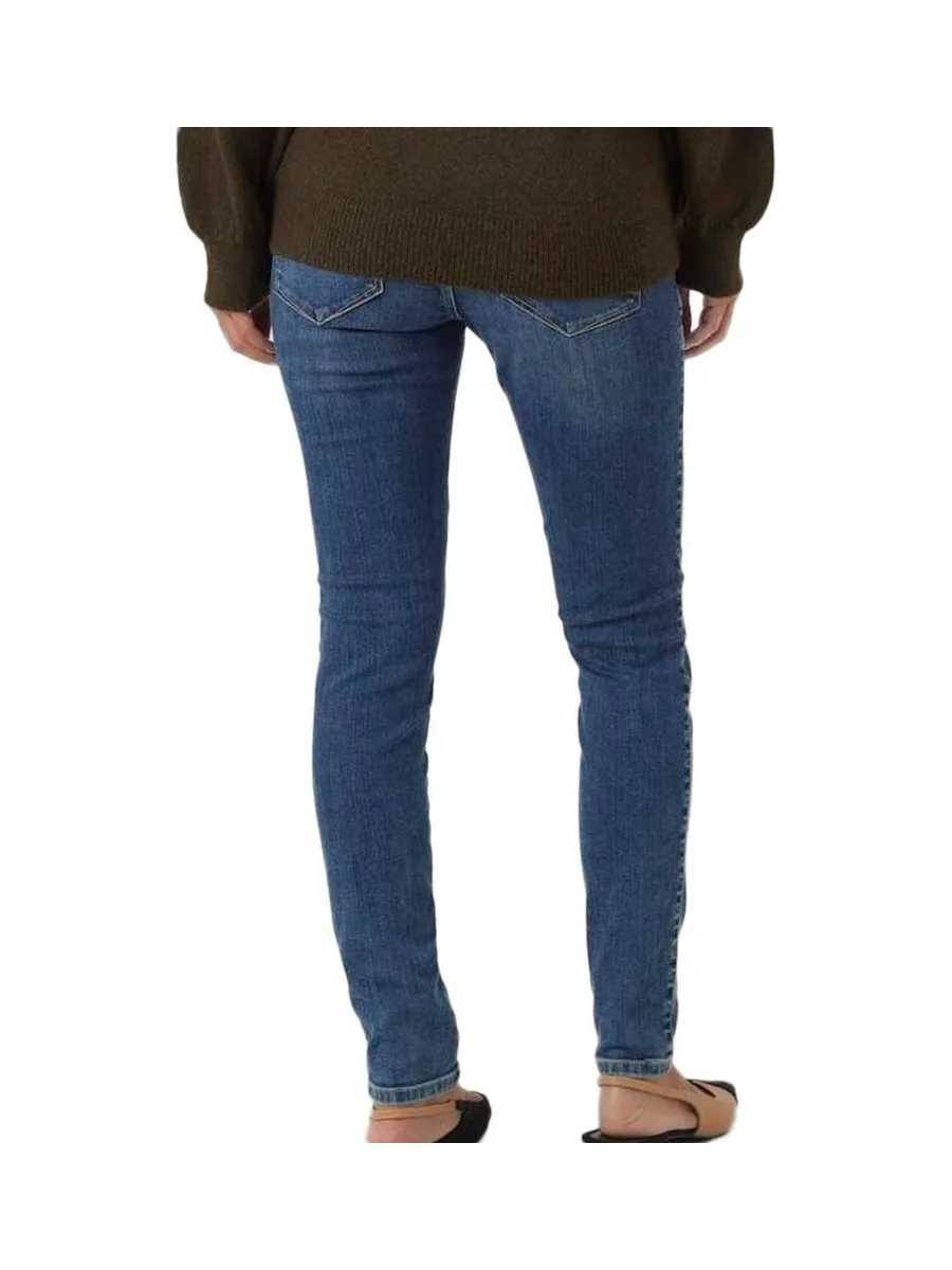 Jeans Regular Fit Bleu Femme Mamalicous Destroyed 3