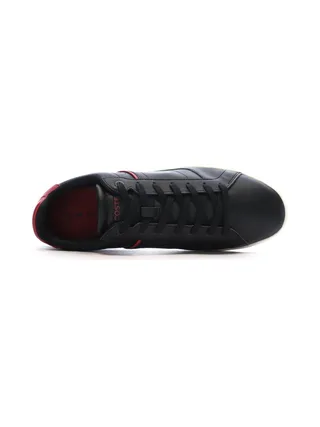Baskets Noires/Rouges Homme Lacoste Court 4