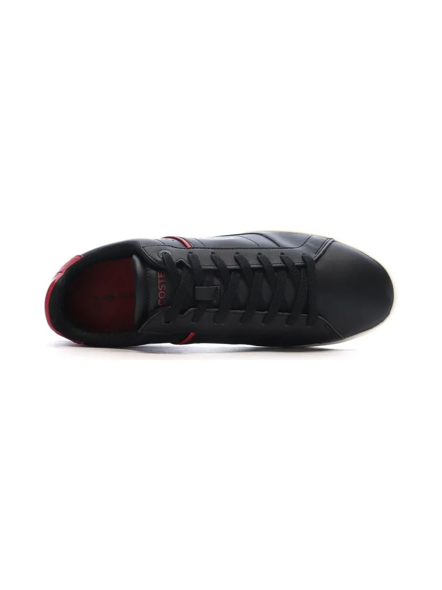 Baskets Noires/Rouges Homme Lacoste Court 5