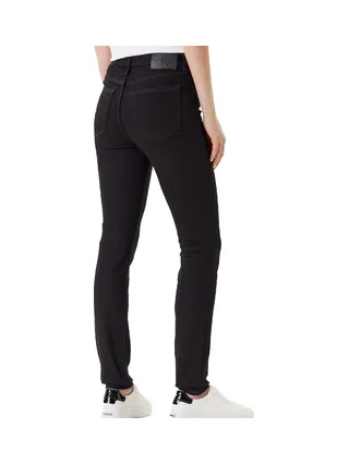Jean Skinny Noir Femme Calvin Klein Mid Rise Ck C 2