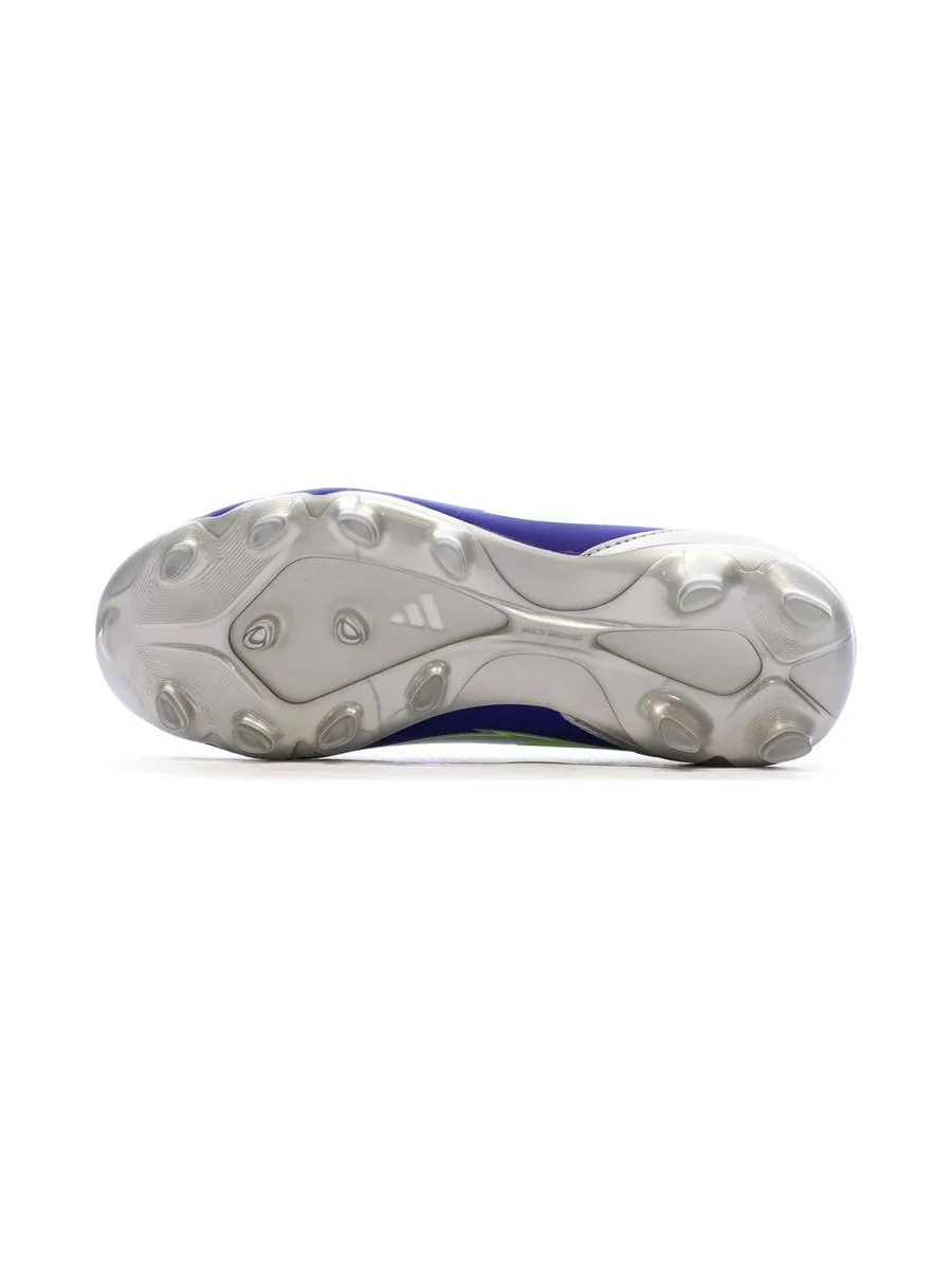 Chaussures de football Bleu/Argent Garçon Adidas F50 5