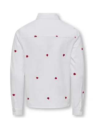 Chemise Blanche/Rouge Fille Kids ONLY Koglina 2
