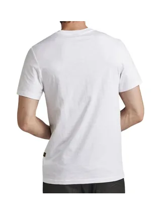 T-shirt Blanc Homme G-Star Raw Skeleton Dog Chest 2