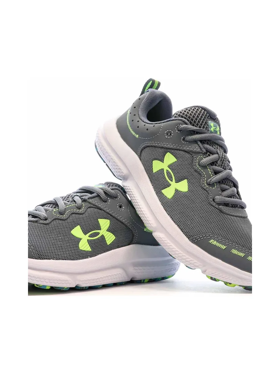 Chaussures de Running Gris /Vert Garçon Under Armour Assert 10 8