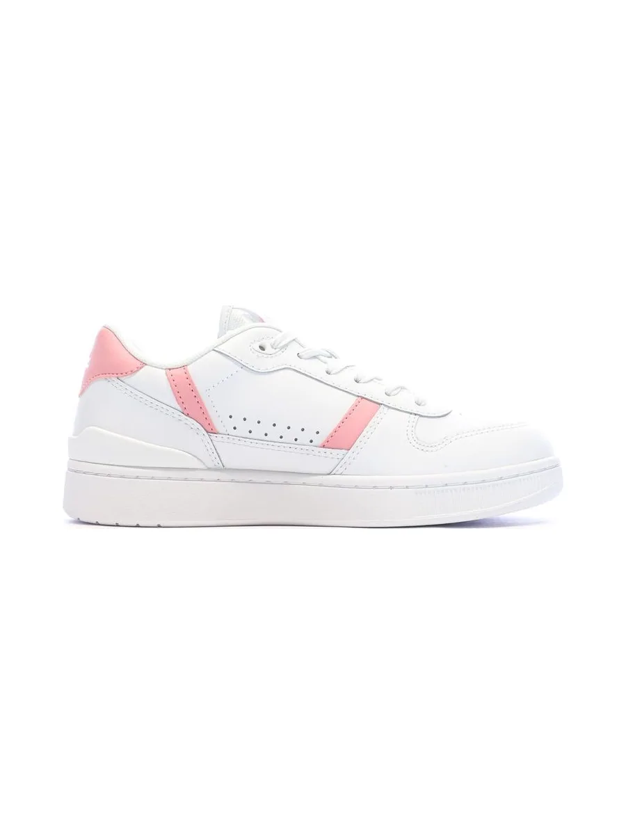 Baskets Blanc/Rose Femme Lacoste T-clip Set 224 2