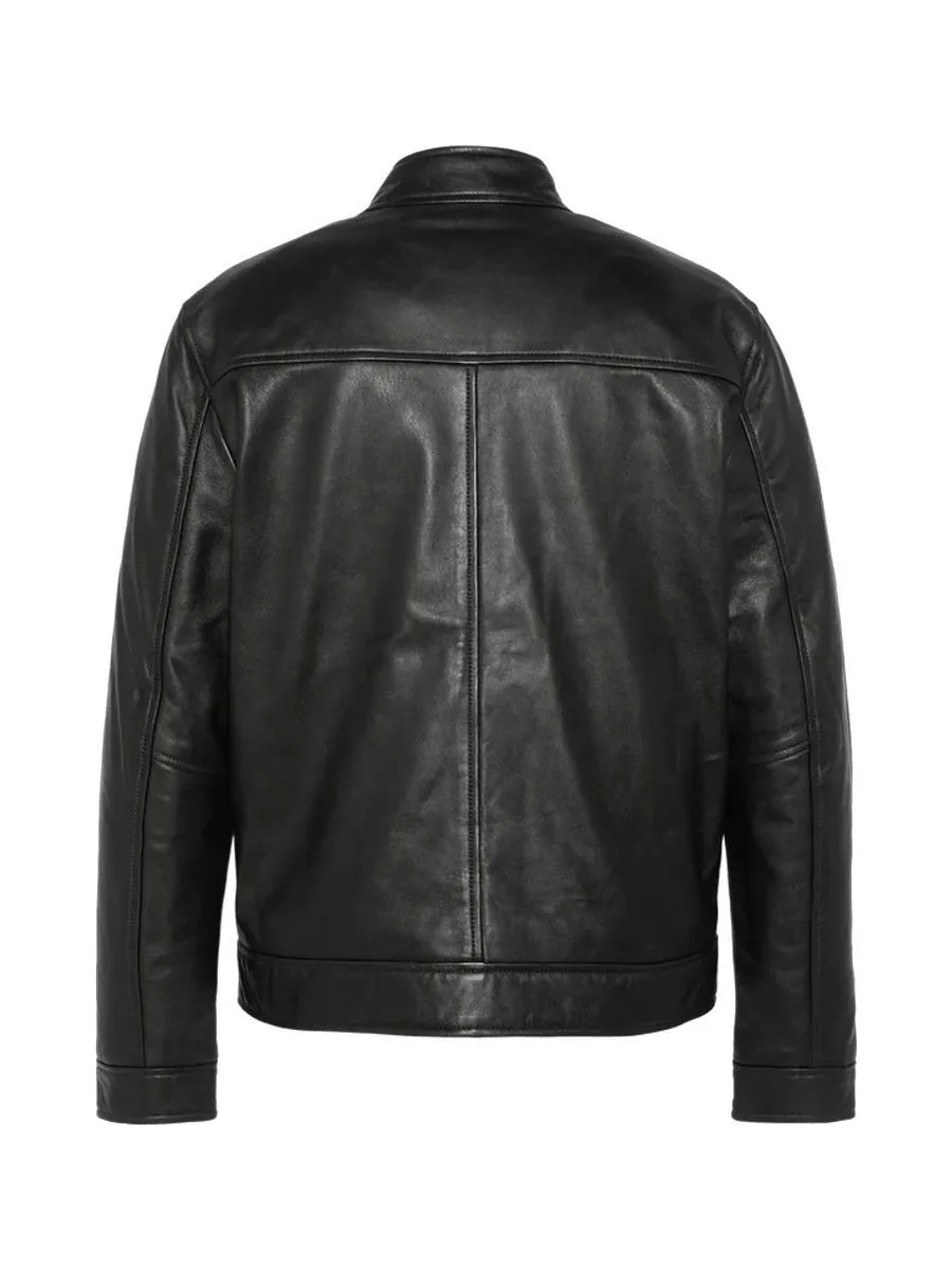 Blouson en cuir Noir Homme Schott Blouson WILLIAM 3
