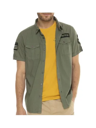 Chemise Kaki Homme Von Dutch Popline 1
