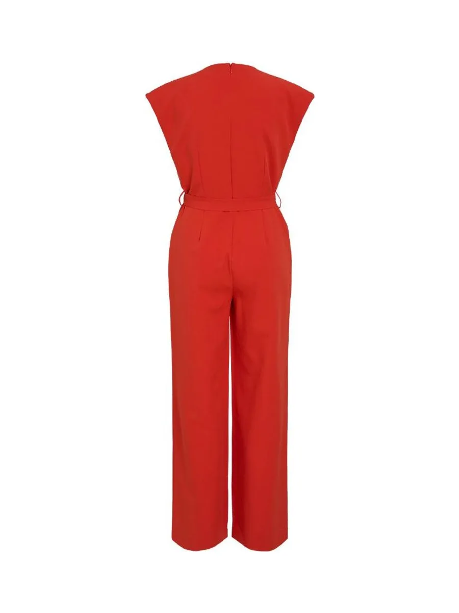 Combinaison Rouge Femme Vila Visivia 3