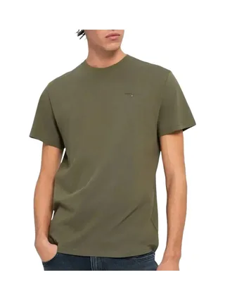 T-shirt Kaki Homme Tommy Hilfiger Tjm Slim Linear 1
