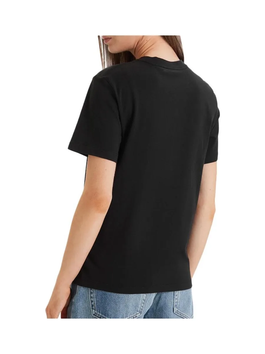 T-Shirt Noir Femme Calvin Klein Jeans Monog 3