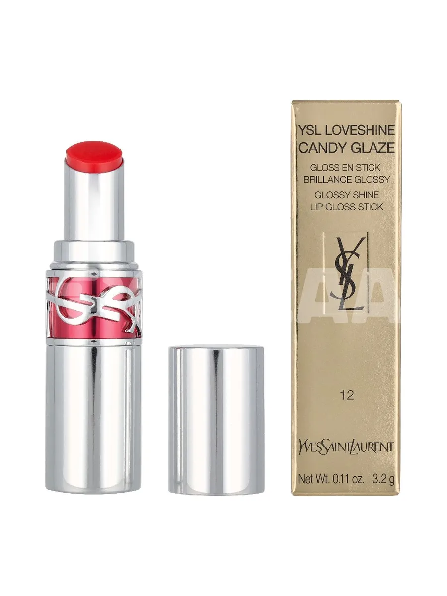 YSL Loveshine Candy Glaze Lipstick 3.2g - #12 Coral Excitement 1