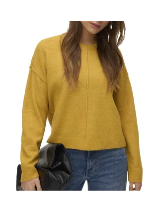 Pull Jaune Moutarde Femme Vero Moda Besti 1