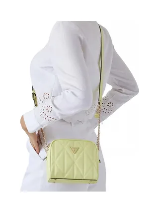Sac à Bandoulière Jaune Femme Guess Aldina 4