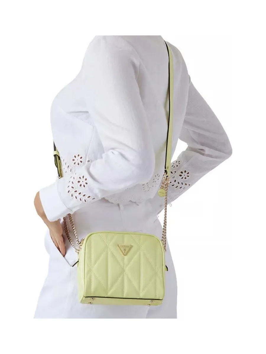 Sac à Bandoulière Jaune Femme Guess Aldina 5