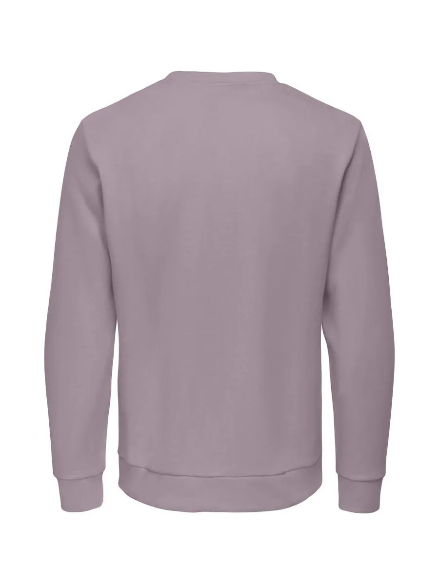 Sweat Mauve Homme Only & Sons Chase 3