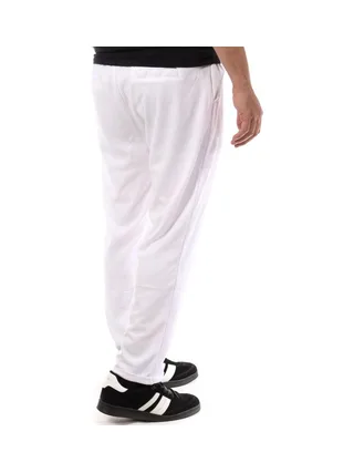 Pantalon Toile Blanc Homme Paname Brothers Poly 2