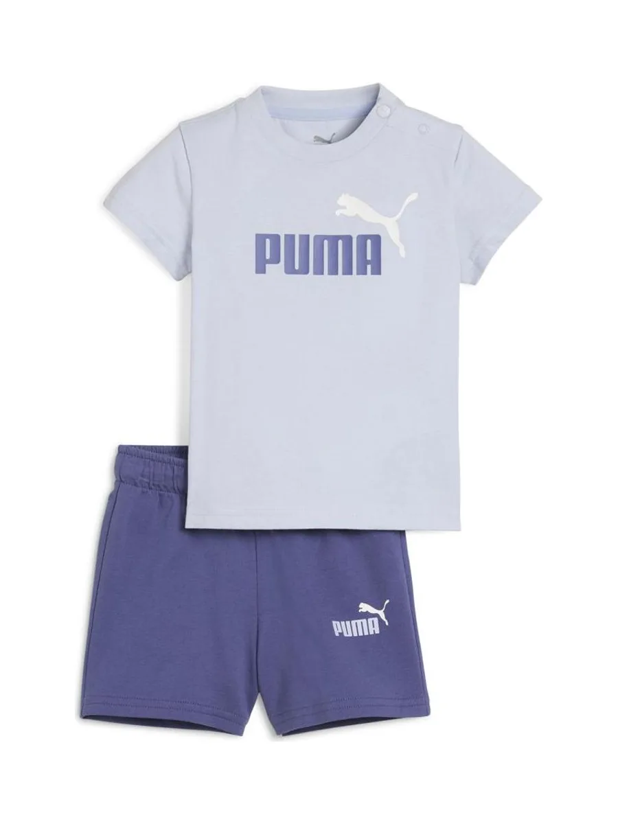 Ensemble Bleu Garçon Puma Minicats Ess Tee And 2