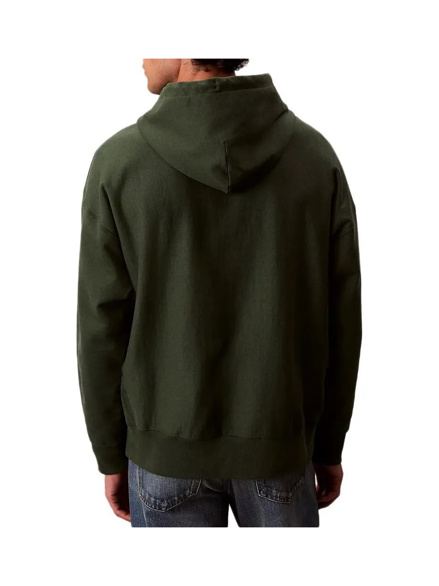 Sweat à Capuche Vert Homme Calvin Klein Jeans Premium Terry 3
