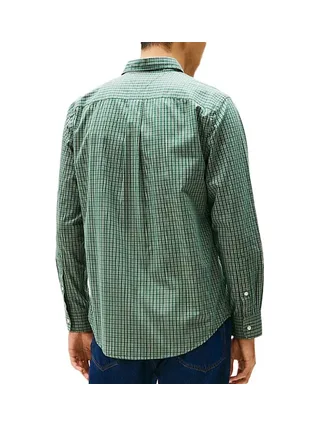 Chemise Verte à carreaux Homme Tommy Hilfiger Flex Poplin 2