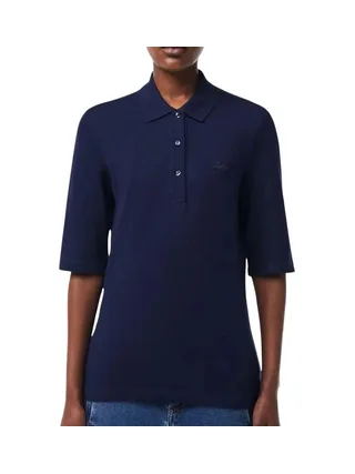 Polo Marine Femme Lacoste Polo Slim Fit 1