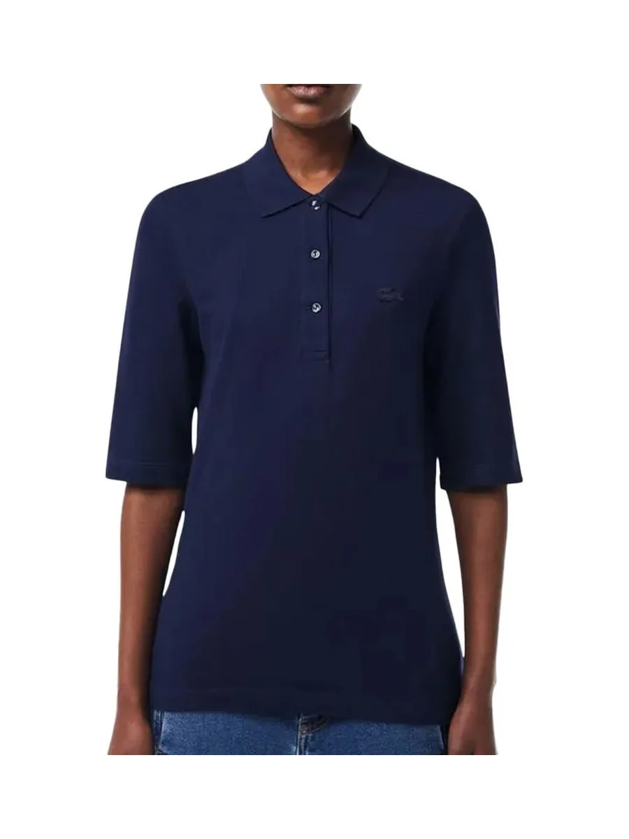 Polo Marine Femme Lacoste Polo Slim Fit 2