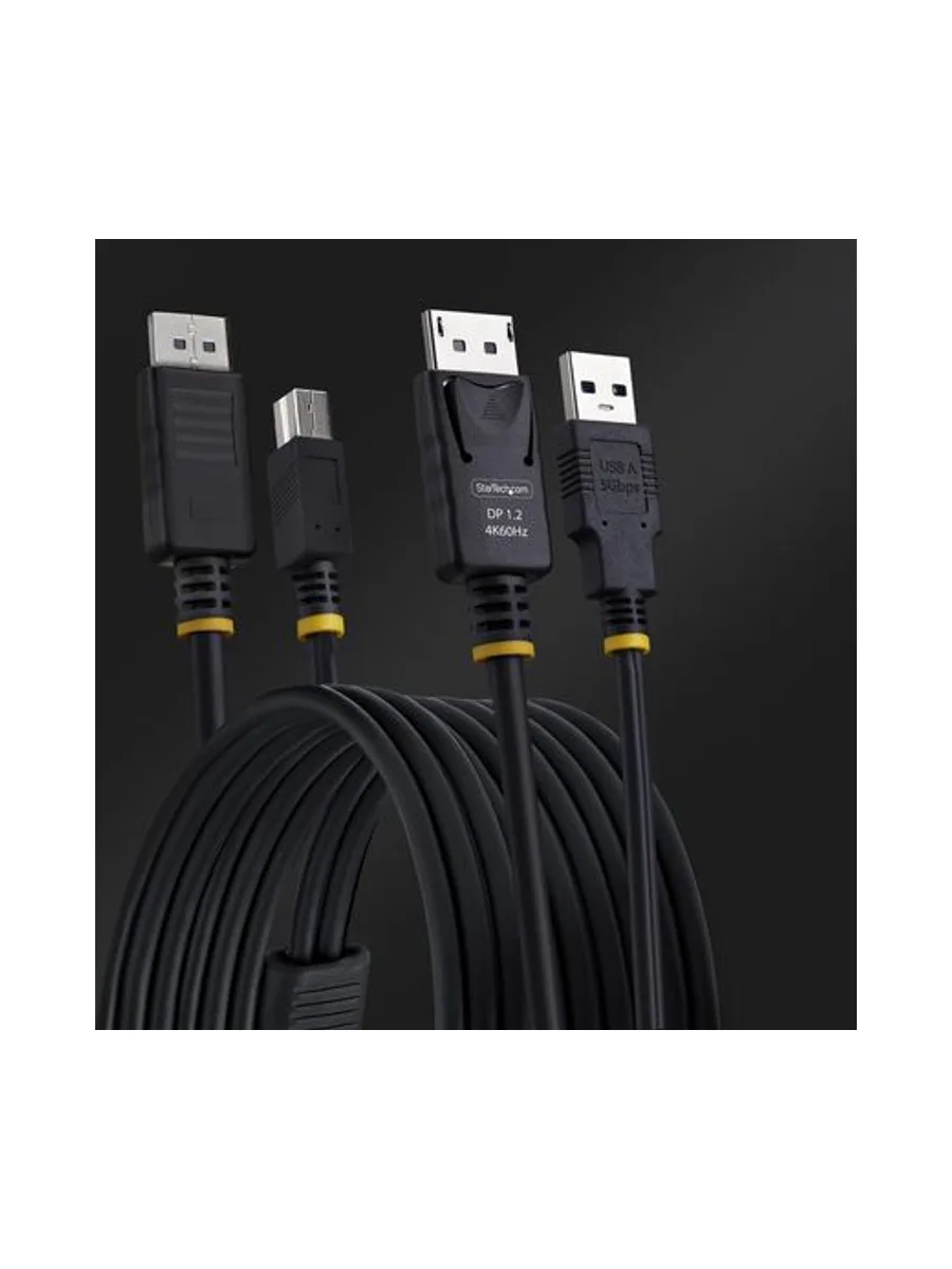 DisplayPort and USB 5Gbps KVM Cable 5