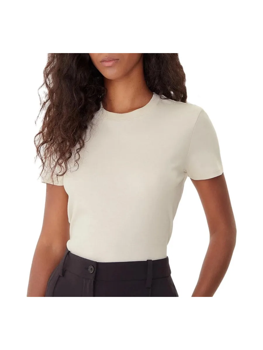 T-Shirt Beige Femme Calvin Klein Jeans Supima 1