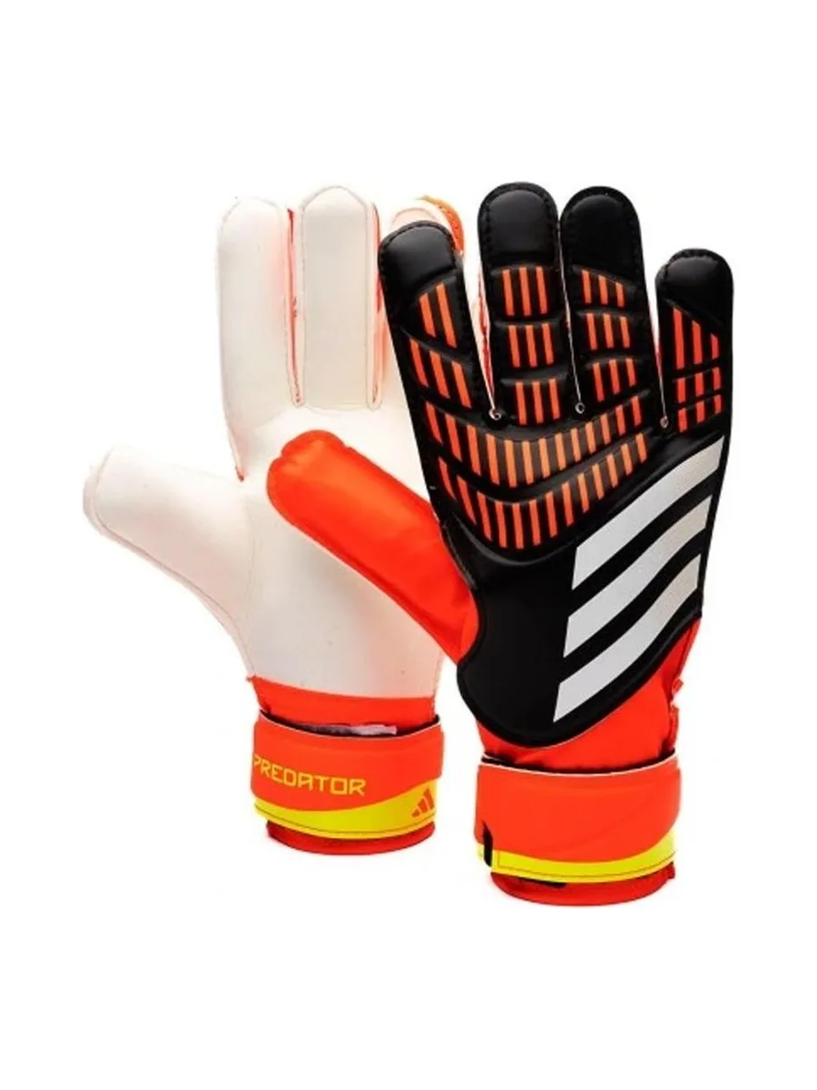 Gants de foot Noir/Orange Adidas Pred Gl Trn 2