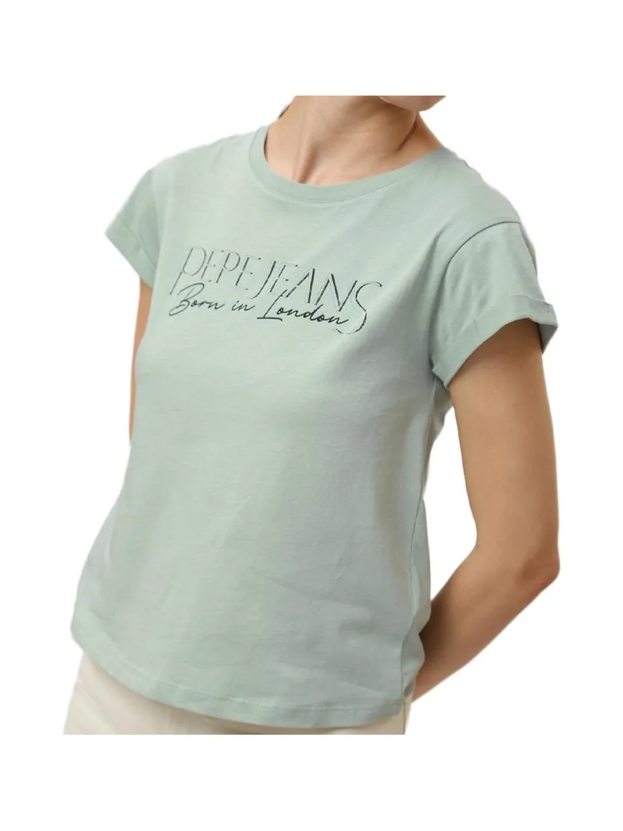 T-shirt Vert Femme Pepe jeans Hannon 1