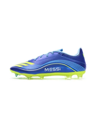 Chaussures de Foot Bleu/Jaune Adidas F50 Messi League FG/MG 1