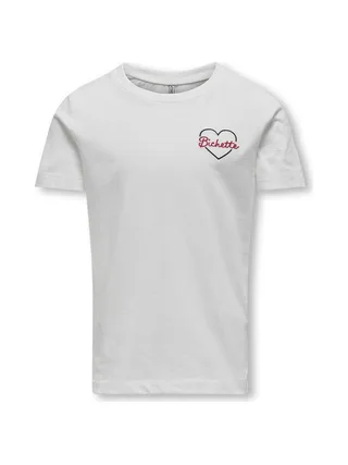 T-Shirt Blanc Fille Kids ONLY Kogbeate 1