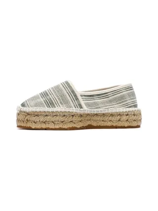 Espadrilles Blanches/Vertes Femme Pare Gabia Aduna 1