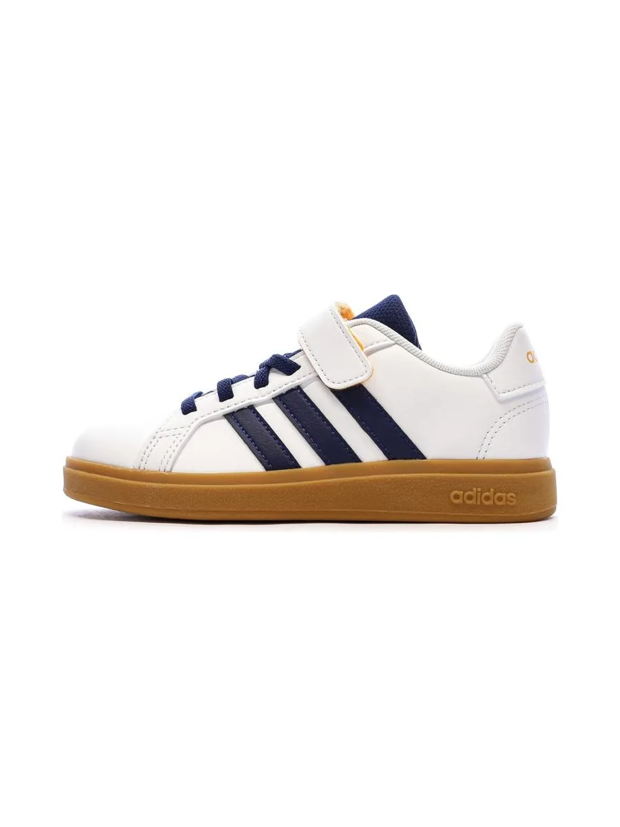 Baskets Blanche/Bleu Garçon Adidas Grand Court 2.0 El C 2