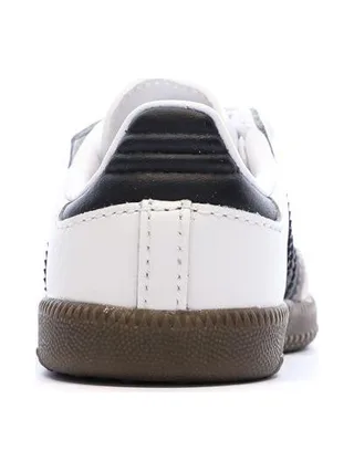 Baskets Blanches/Marron Mixte Adidas Samba 3