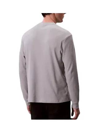 Sweat Gris Homme Calvin Klein Jeans Waffle Badge 2