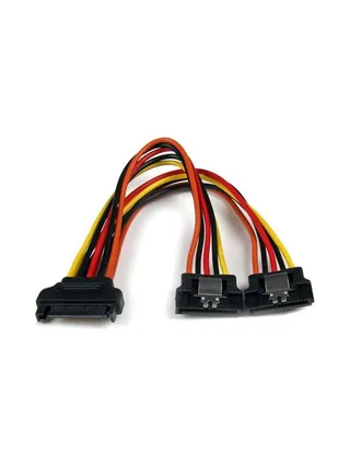 6in Latching SATA Power Y Splitter Cable 1
