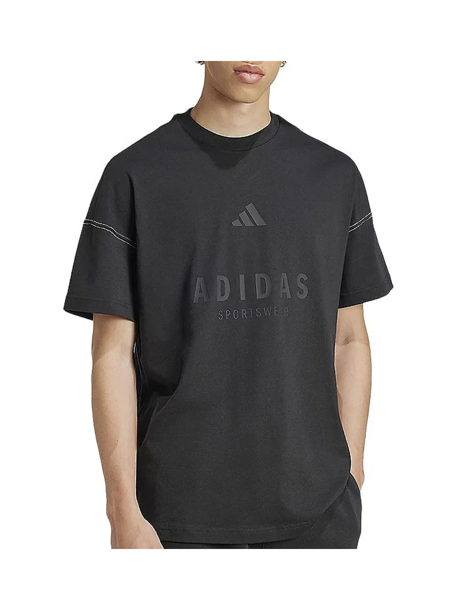 T-Shirt Noir Homme Adidas JJ3658 2