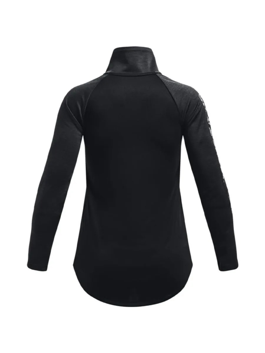 T-shirt à manches longues demi-zip Noir Fille Under Armour Tech Graphic Half 3
