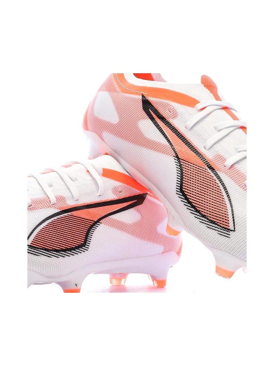 Chaussures de football Blanches/Oranges Homme Puma Ultra 5 Match 8