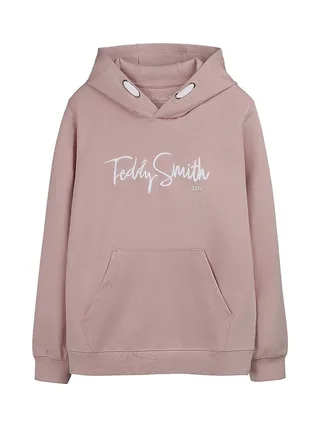 Sweat à Capuche Vieux Rose Garçon Teddy Smith Evry1 1