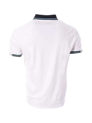 Polo Blanc/Marine Homme RMS26 91301 2