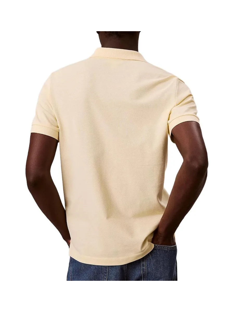 Polo Jaune Homme Calvin Klein Jeans Ss Monogram Pique 3
