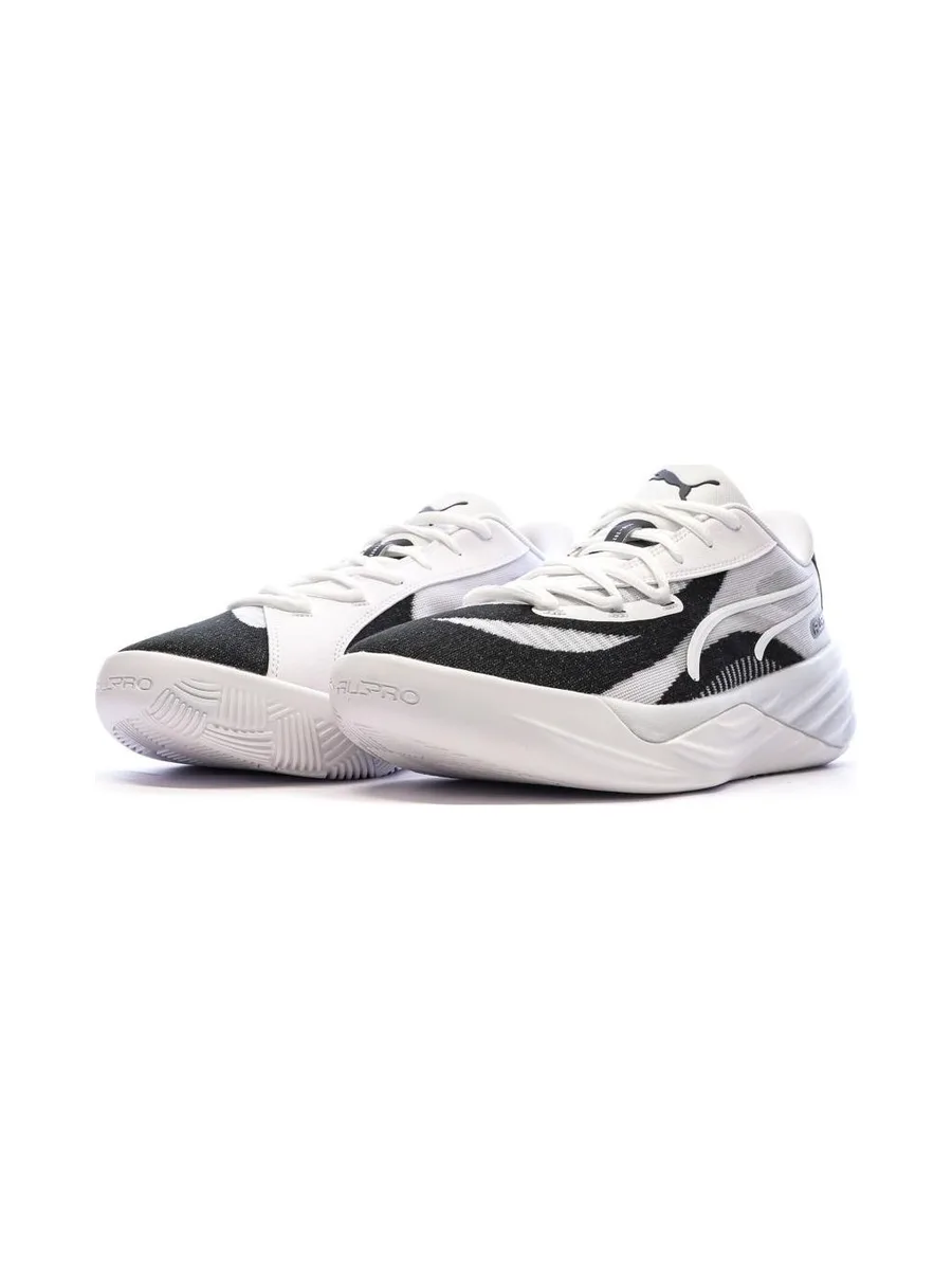 Chaussures de Basketball Blanche/Noir Homme Puma All-pro Nitro 6