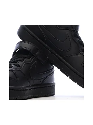 Baskets Noires Garçon Nike Court Borough Low Recraft 7