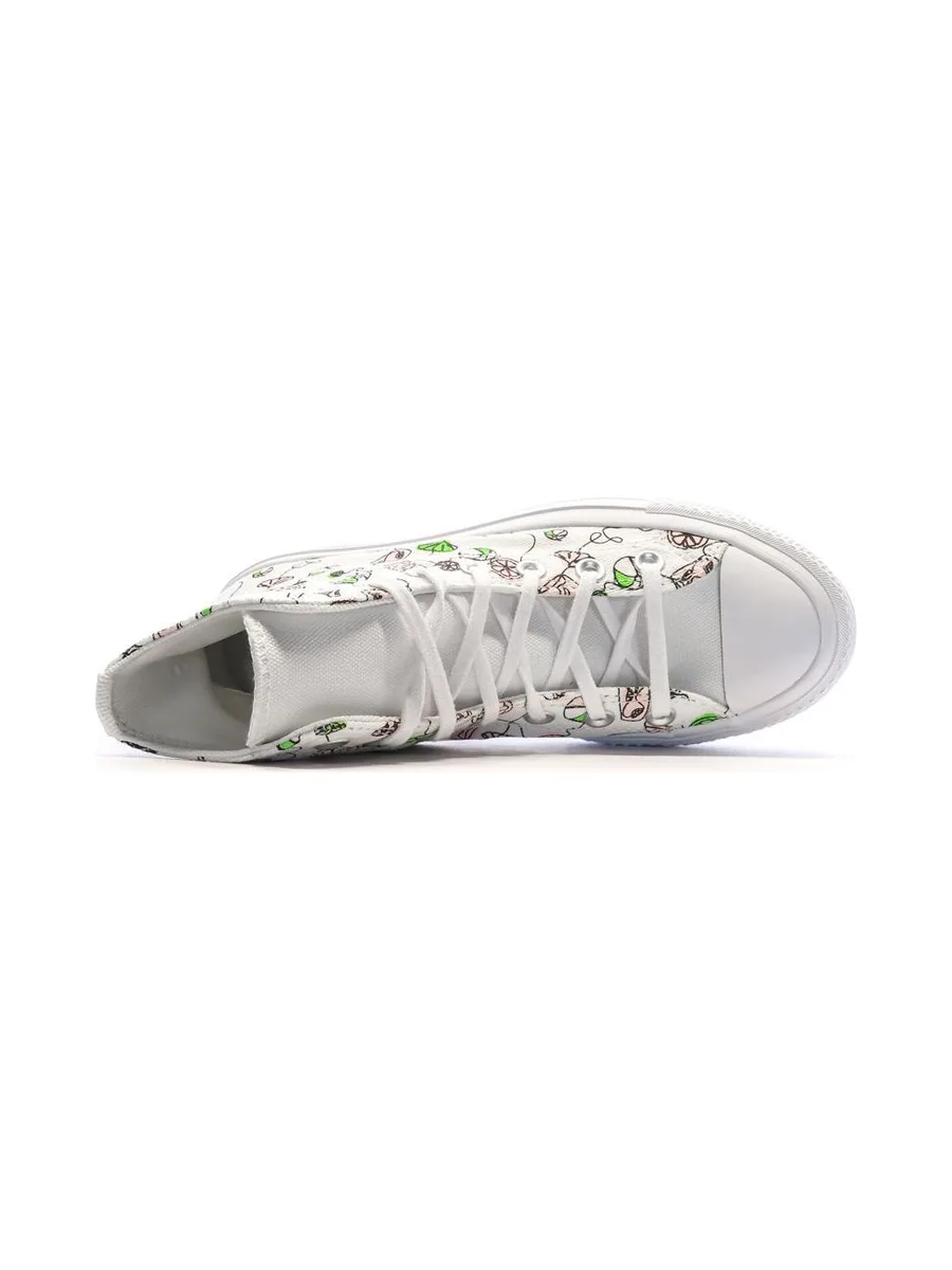 Baskets Blanches/Noires Femme Converse Lemonade 4