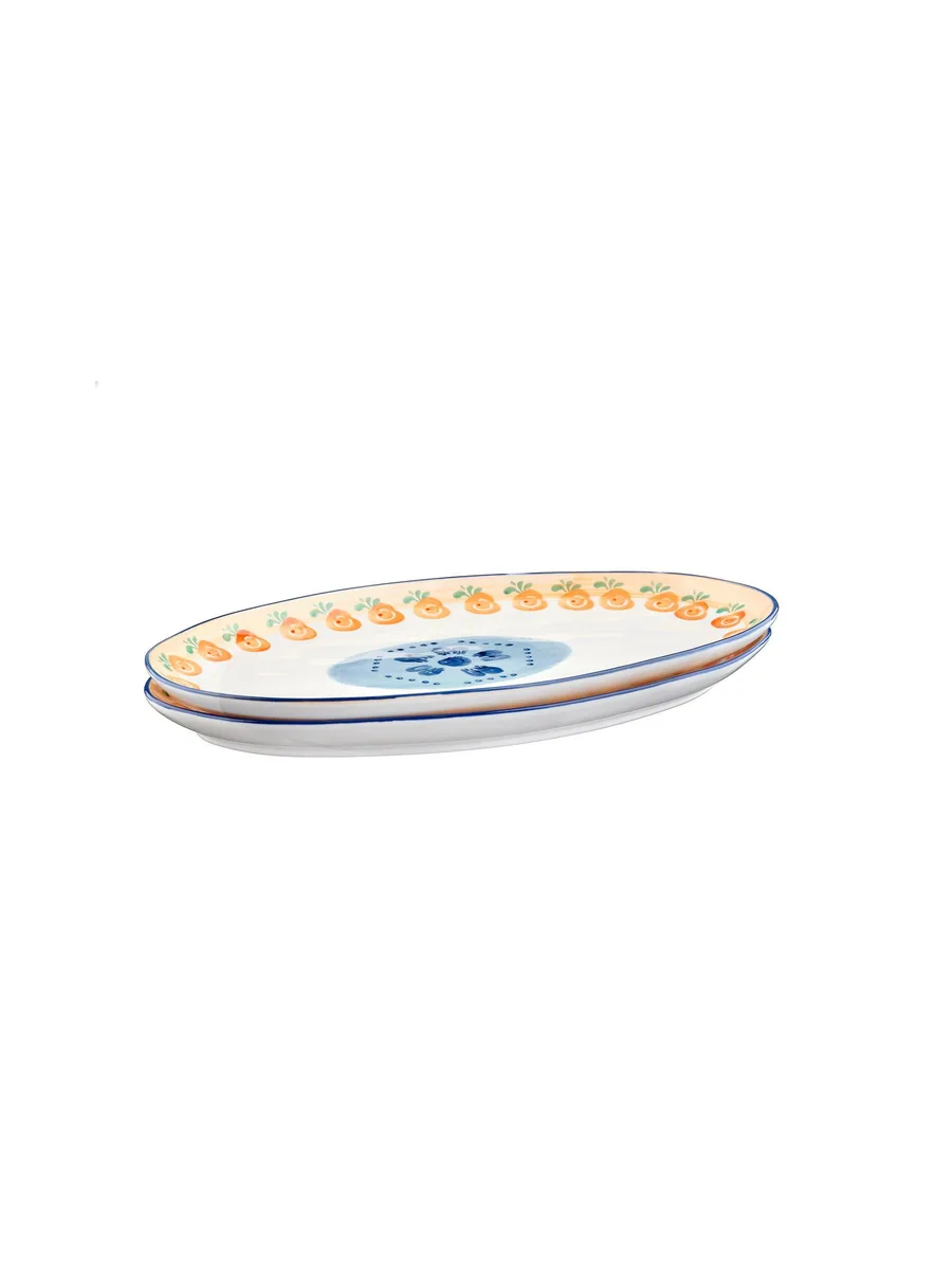 Plateau de service NAPOLI 36,5 x 22cm - 2 pièces - Agrume 3
