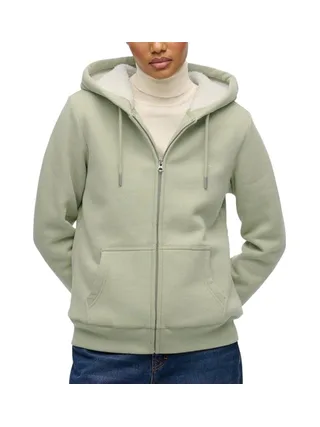 Sweat Zippé Vert Femme Superdry Borg 1