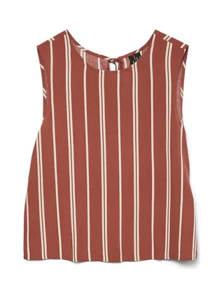 Blouse Blanc/Rouge Femme Vero Moda Christina Stripe 1
