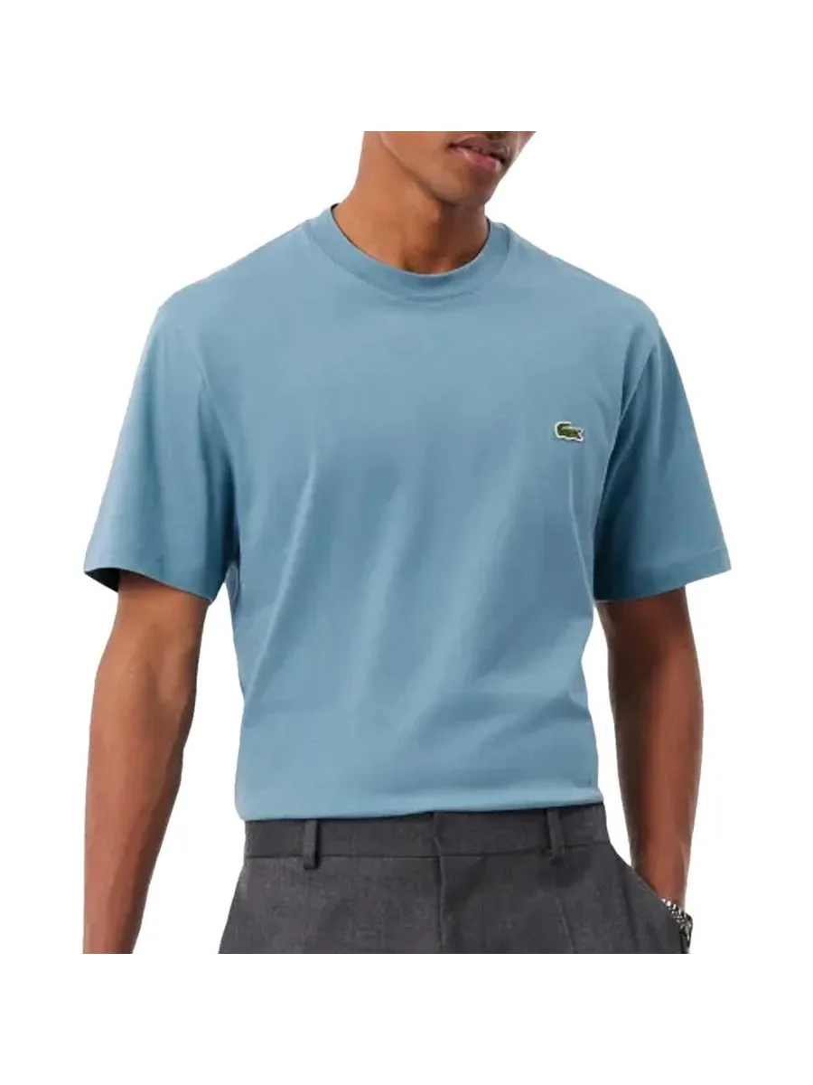 T-Shirt Bleu Homme Lacoste Classic Fit Weight 2